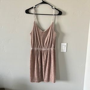 Velvet Champagne colored dress